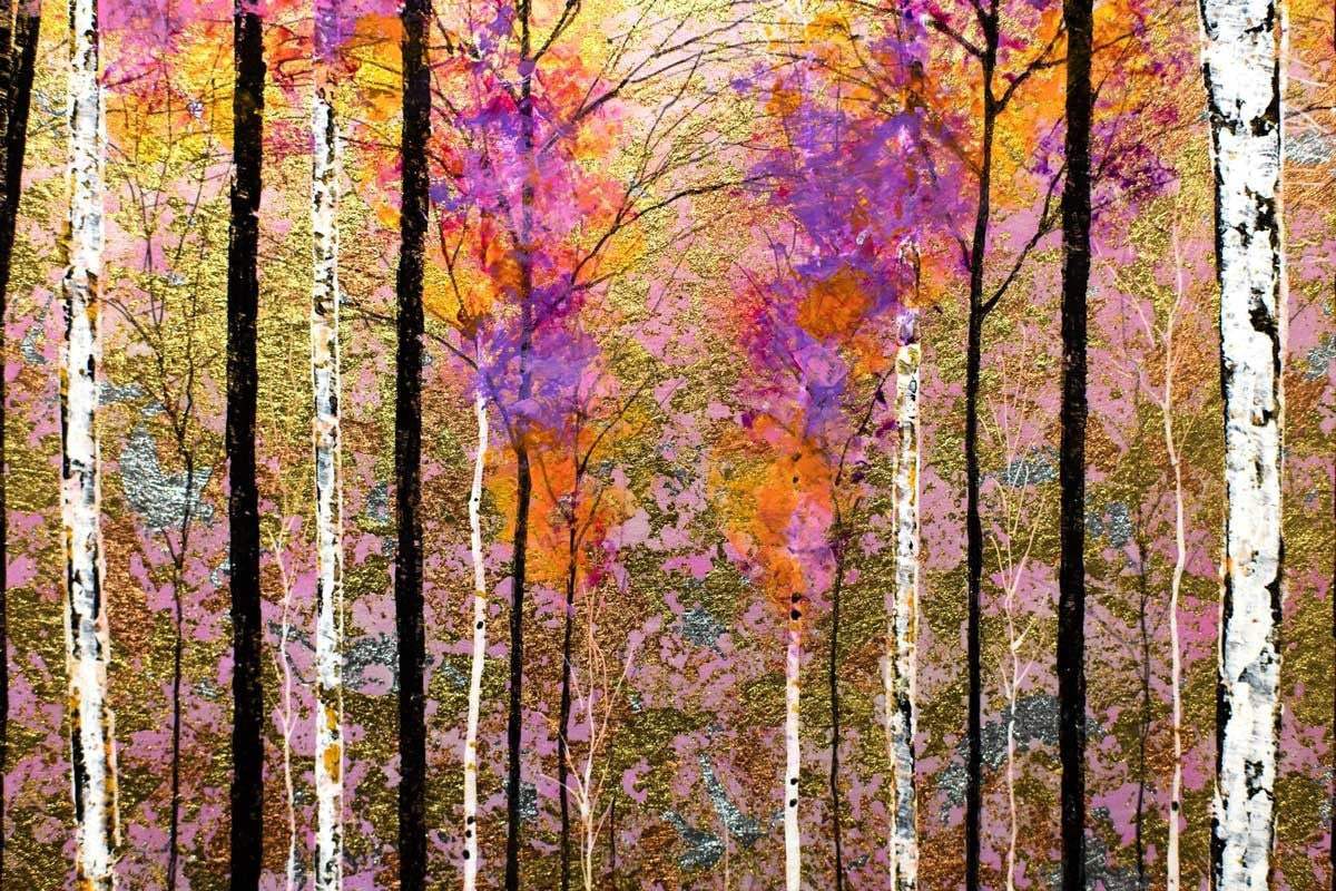 Purple Hope - SOLD by artist Alex Jawdokimov - Wyecliffe Galleries