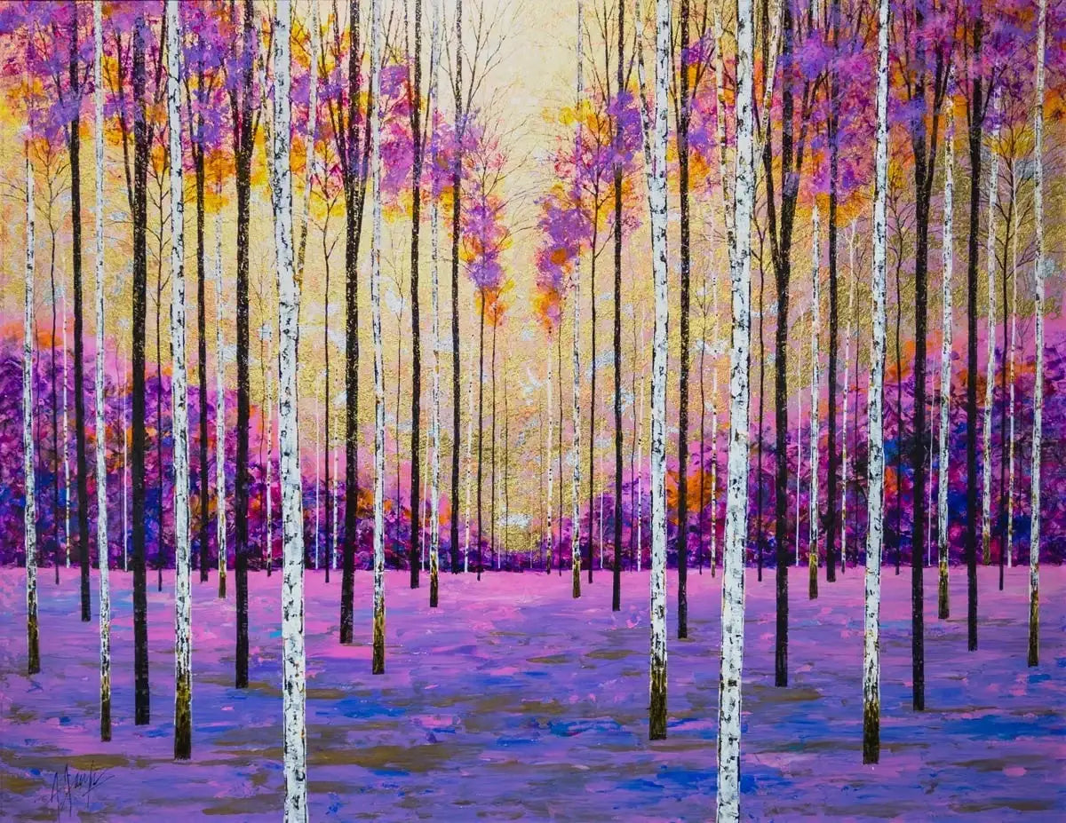 Purple Hope - SOLD by artist Alex Jawdokimov - Wyecliffe Galleries