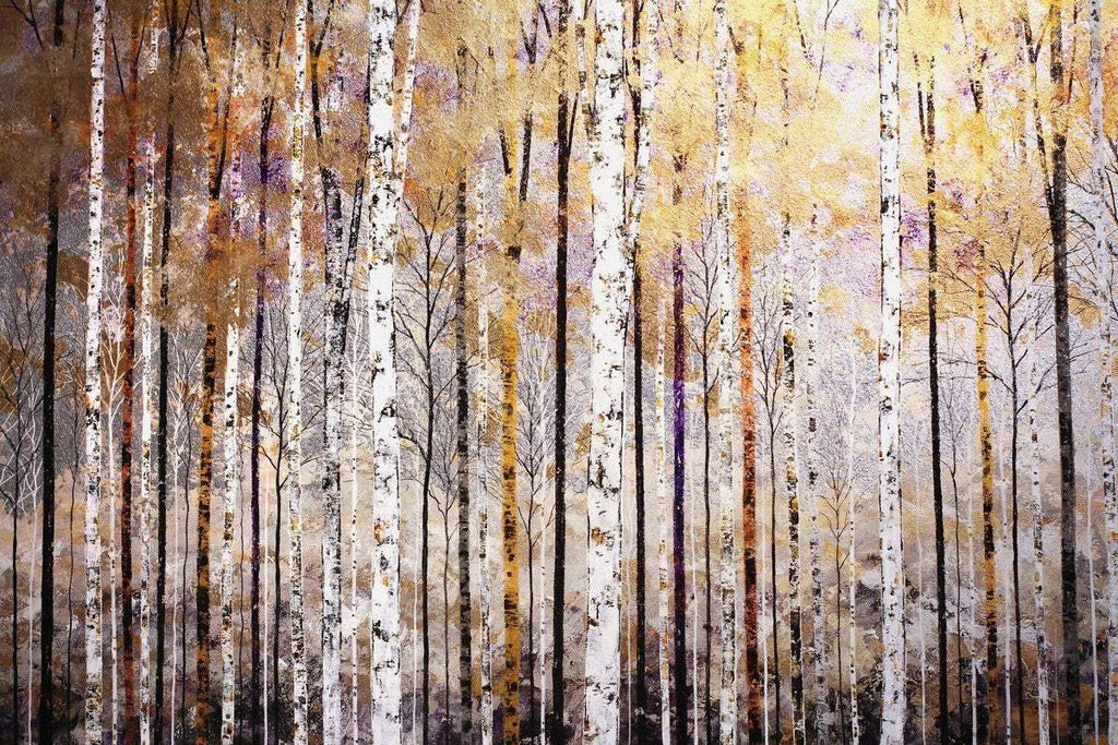 Silver Birches - SOLD by artist Alex Jawdokimov - Wyecliffe Galleries