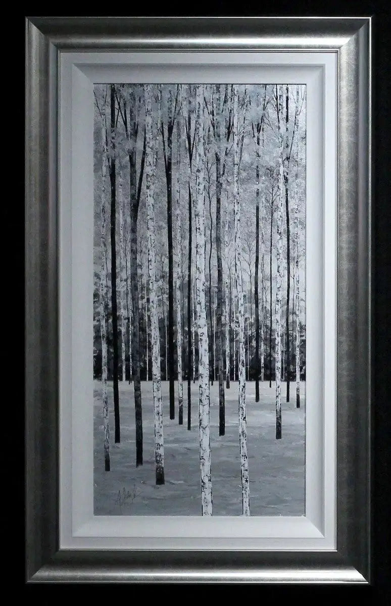 Silver Birches Triptych - SOLD by artist Alex Jawdokimov - Wyecliffe Galleries