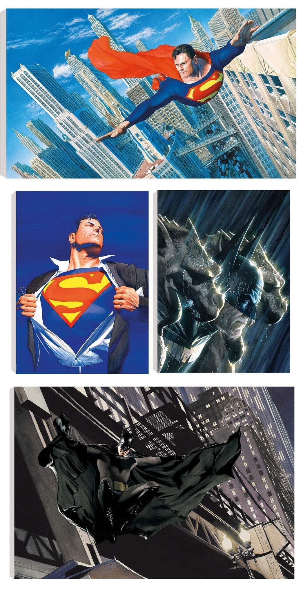 Portfolio of Four DC Comic Prints by Alex Ross - Canvas - SOLD OUT Alex Ross Portfolio of Four DC Comic Prints by Alex Ross - Canvas - SOLD OUT