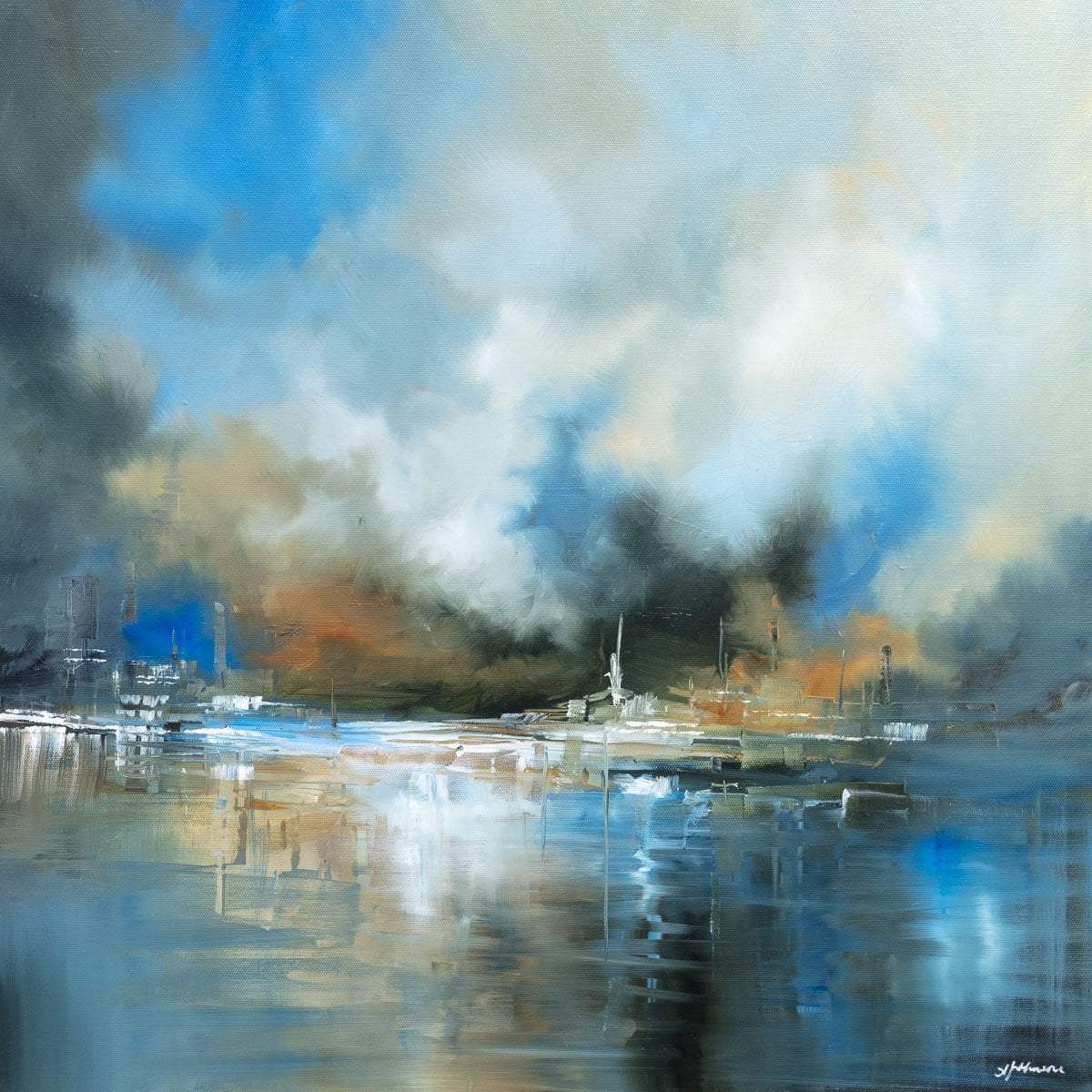 A Little Bit of Love - Original - SOLD by artist Alison Johnson - Wyecliffe Galleries