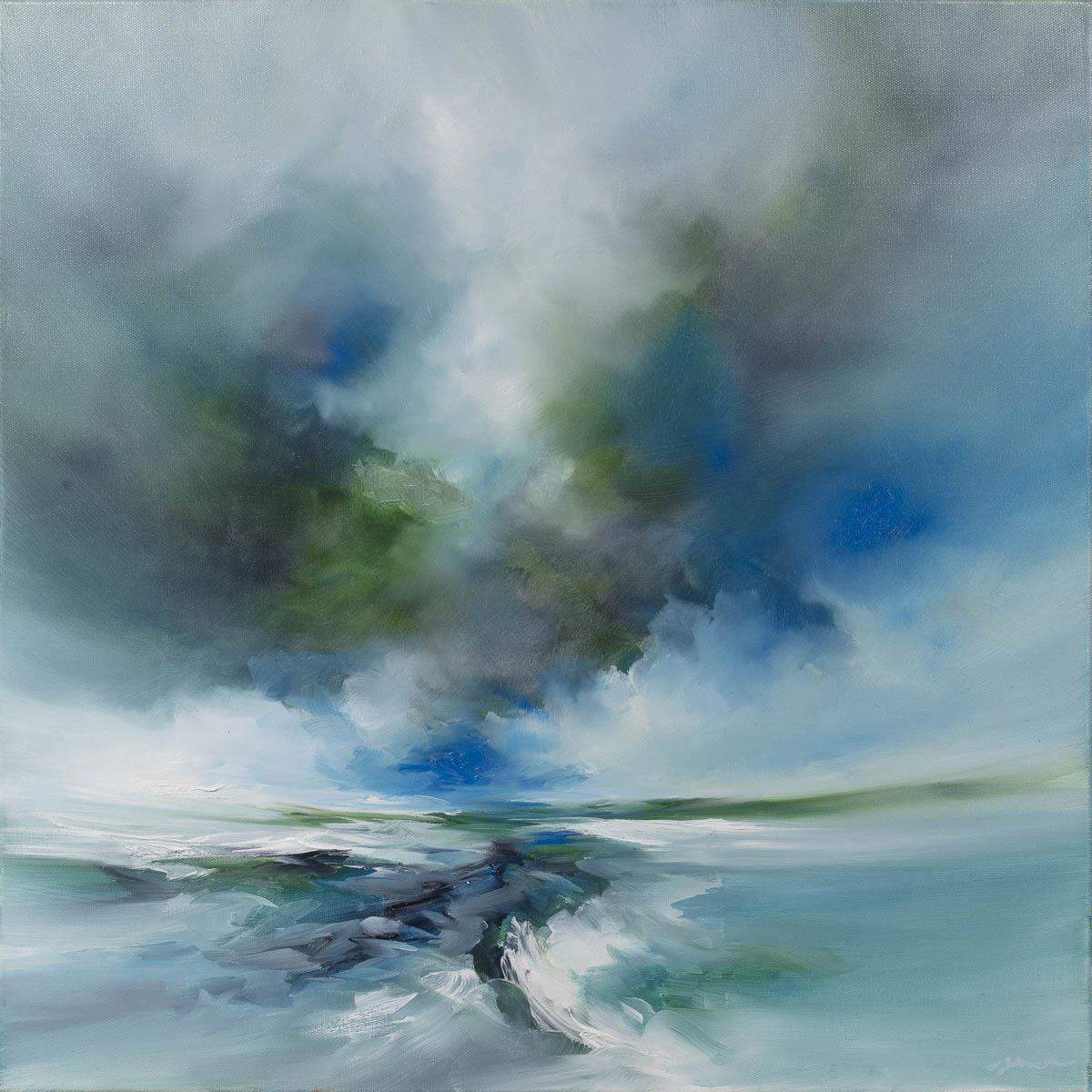 Ocean Breeze - Original - SOLD by artist Alison Johnson - Wyecliffe Galleries