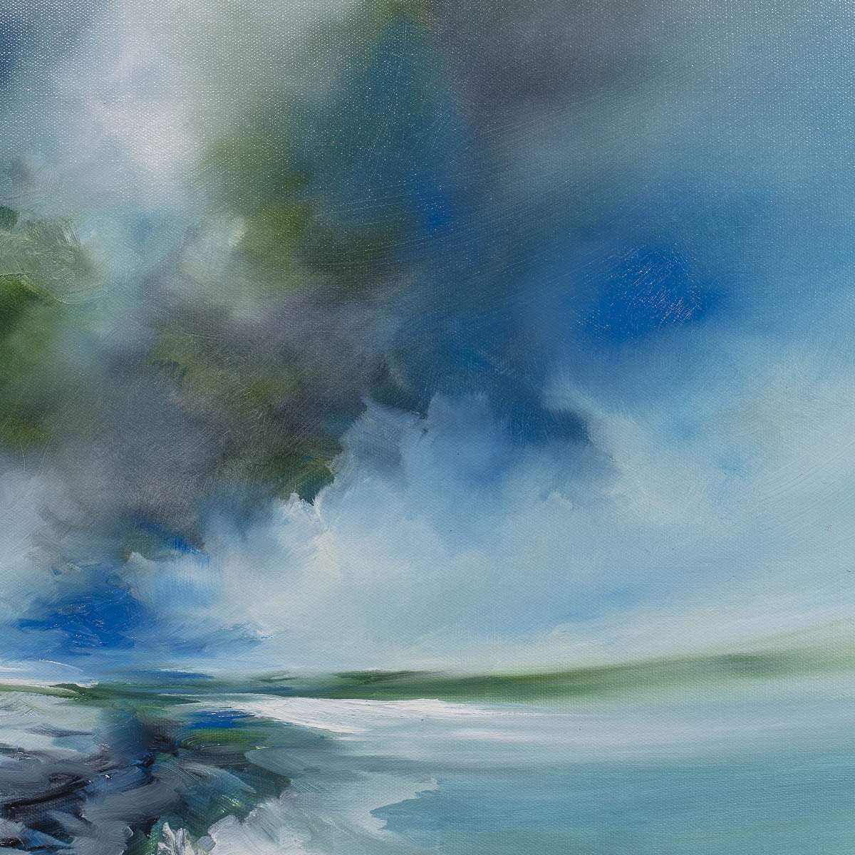 Ocean Breeze - Original - SOLD by artist Alison Johnson - Wyecliffe Galleries