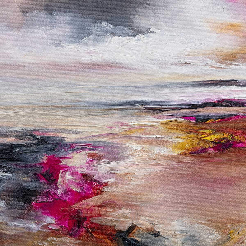 Pink Love - Original - SOLD by artist Alison Johnson - Wyecliffe Galleries