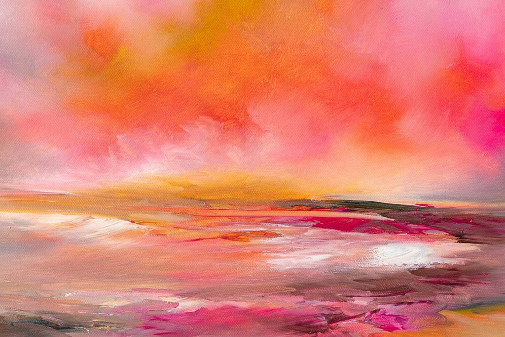 Pink Pop - Original - SOLD by artist Alison Johnson - Wyecliffe Galleries
