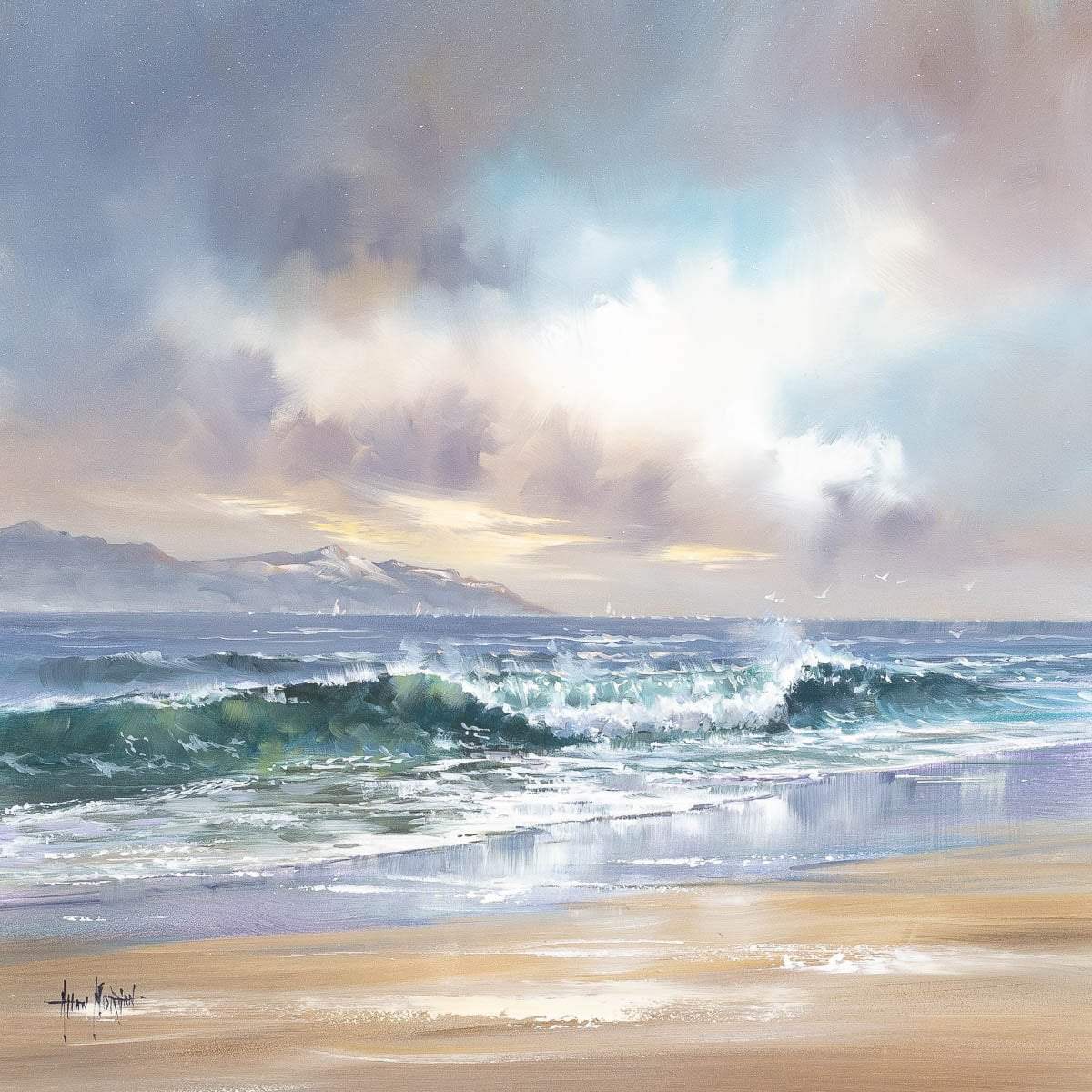 A Distant View - Original - SOLD by artist Allan Morgan - Wyecliffe Galleries