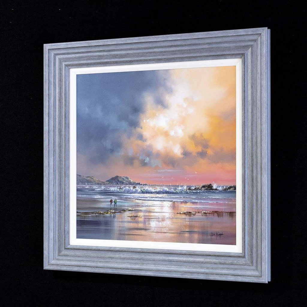 A Stroll by the Sea - Original - SOLD by artist Allan Morgan - Wyecliffe Galleries