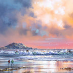 A Stroll by the Sea - Original - SOLD by artist Allan Morgan - Wyecliffe Galleries