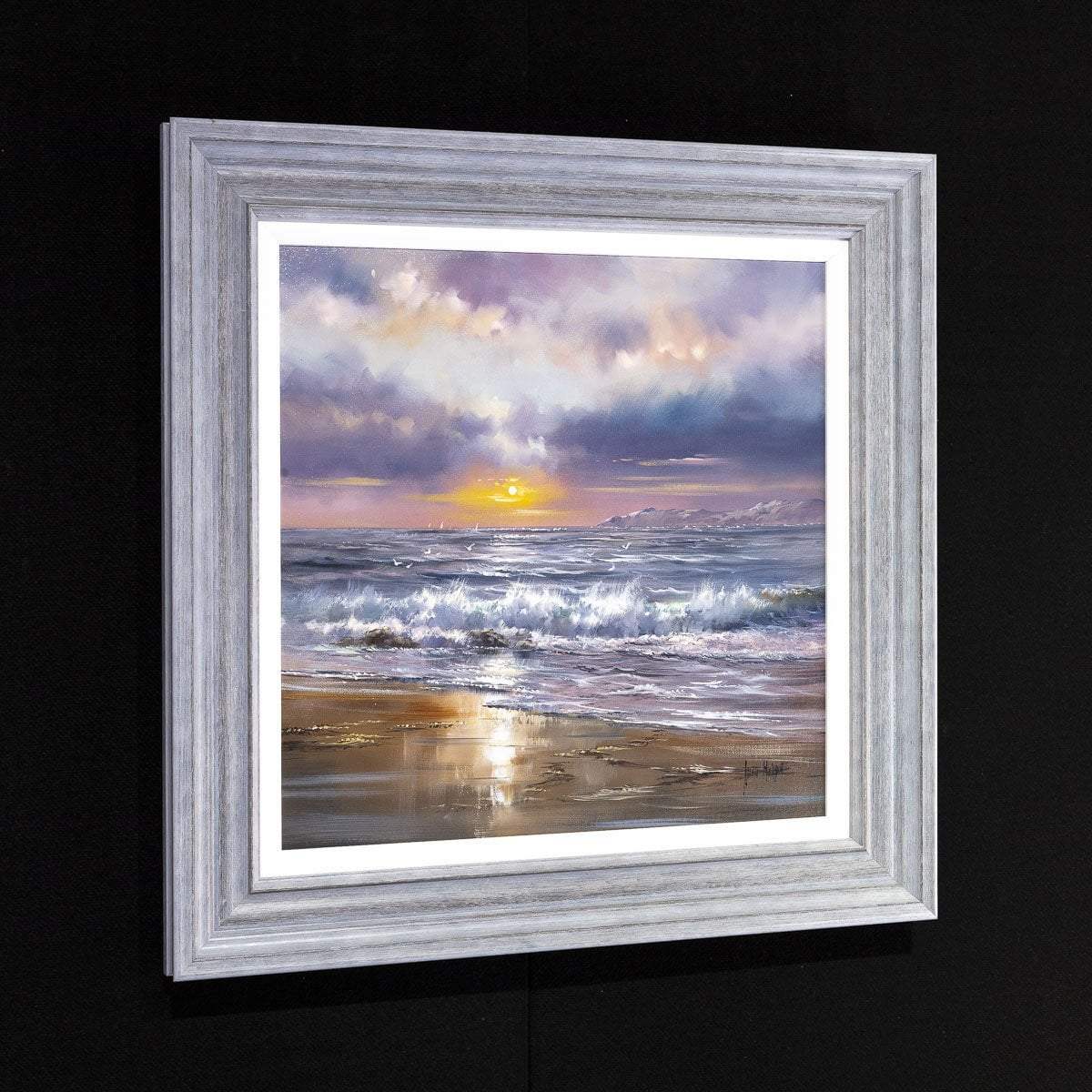 A Tidal Sunset - Original - SOLD by artist Allan Morgan - Wyecliffe Galleries