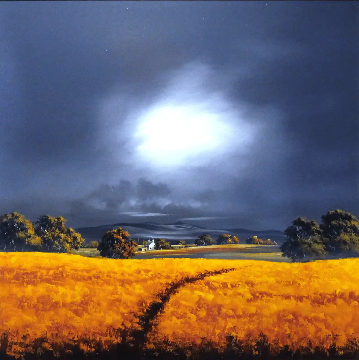 Approaching Storm - SOLD by artist Allan Morgan - Wyecliffe Galleries