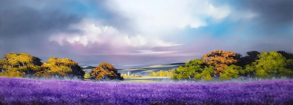 Autumn Lavender - SOLD by artist Allan Morgan - Wyecliffe Galleries