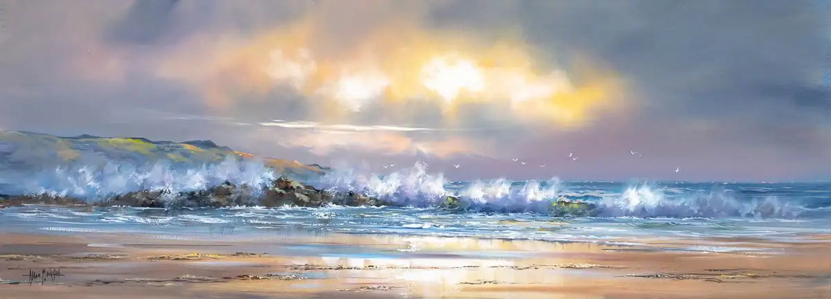 Beachfront Views - Original - SOLD by artist Allan Morgan - Wyecliffe Galleries