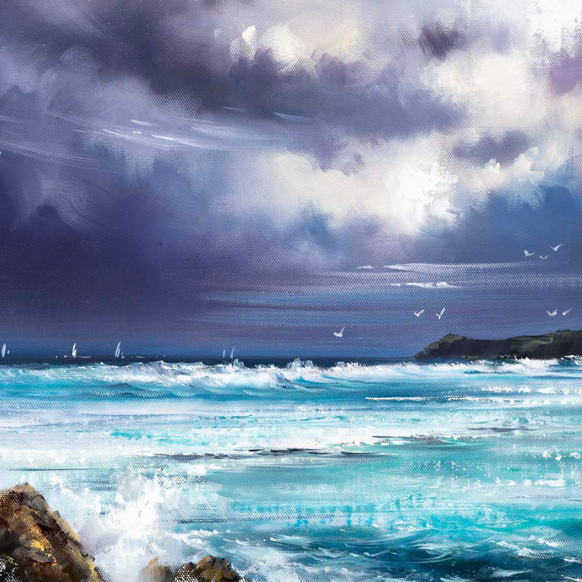 Before the Storm - Original - SOLD by artist Allan Morgan - Wyecliffe Galleries