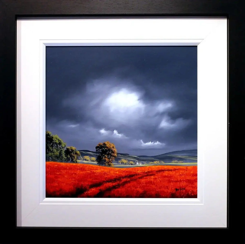 Blazing Fields - SOLD by artist Allan Morgan - Wyecliffe Galleries