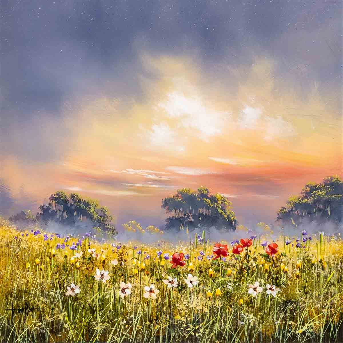 Blissful Meadow - Original Allan Morgan Framed