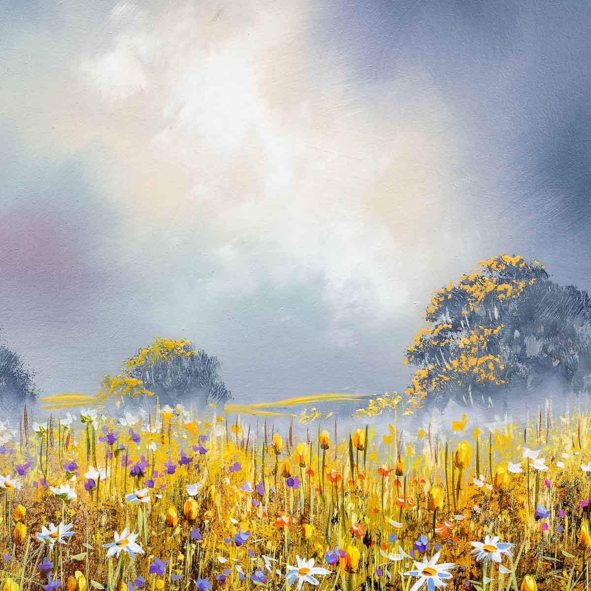 Blooming Meadow - Original - SOLD by artist Allan Morgan - Wyecliffe Galleries
