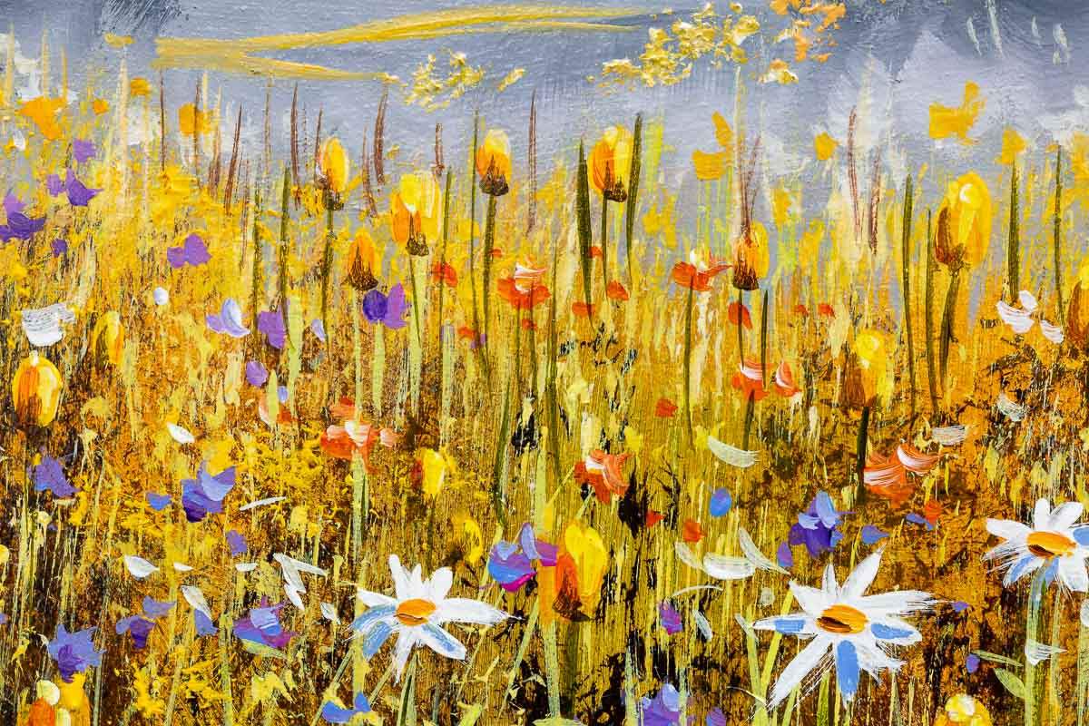 Blooming Meadow - Original - SOLD by artist Allan Morgan - Wyecliffe Galleries