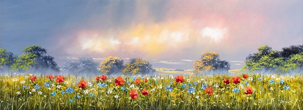 Blooming Skies - Original - SOLD by artist Allan Morgan - Wyecliffe Galleries