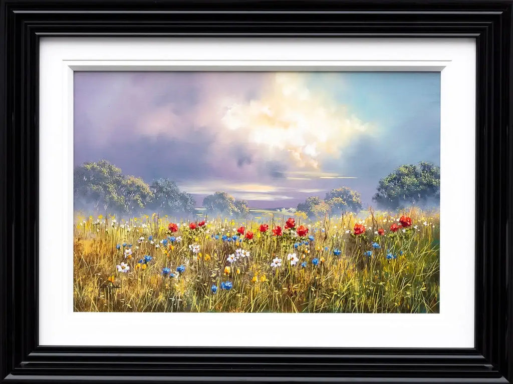 Blooming Under Violet Skies - Original - SOLD by artist Allan Morgan - Wyecliffe Galleries