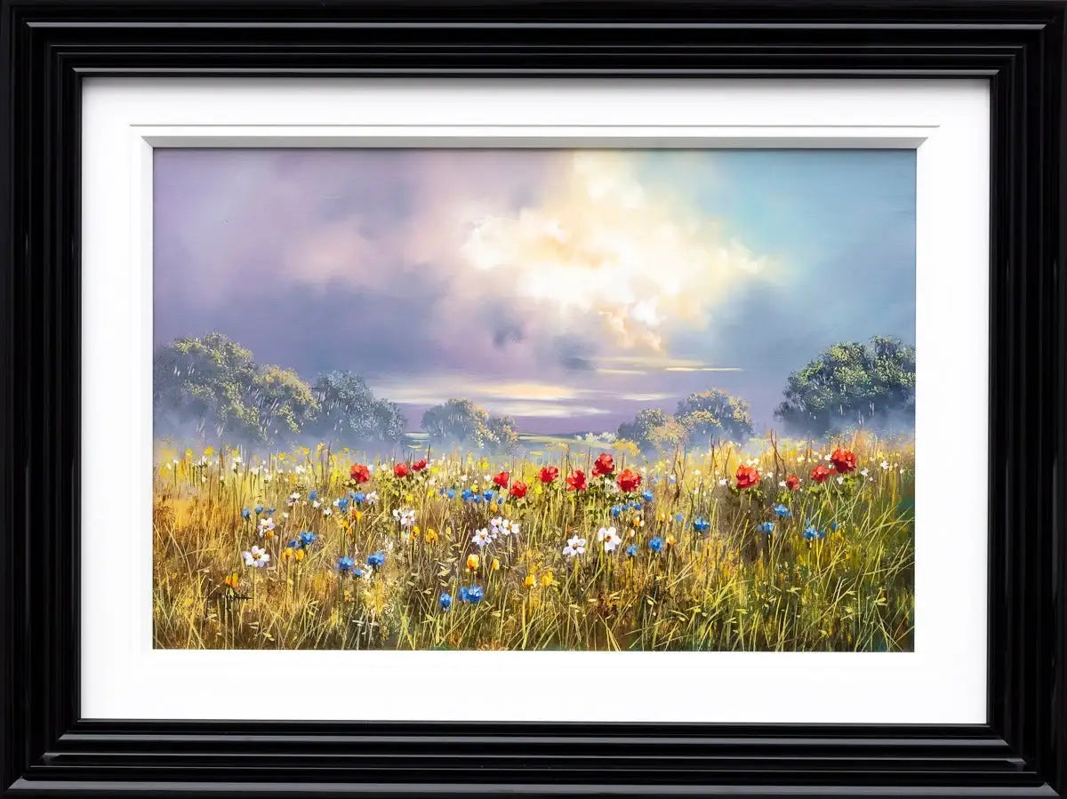 Blooming Under Violet Skies - Original - SOLD by artist Allan Morgan - Wyecliffe Galleries