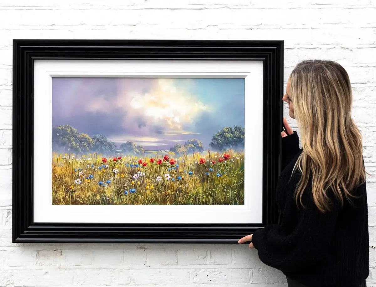 Blooming Under Violet Skies - Original - SOLD by artist Allan Morgan - Wyecliffe Galleries