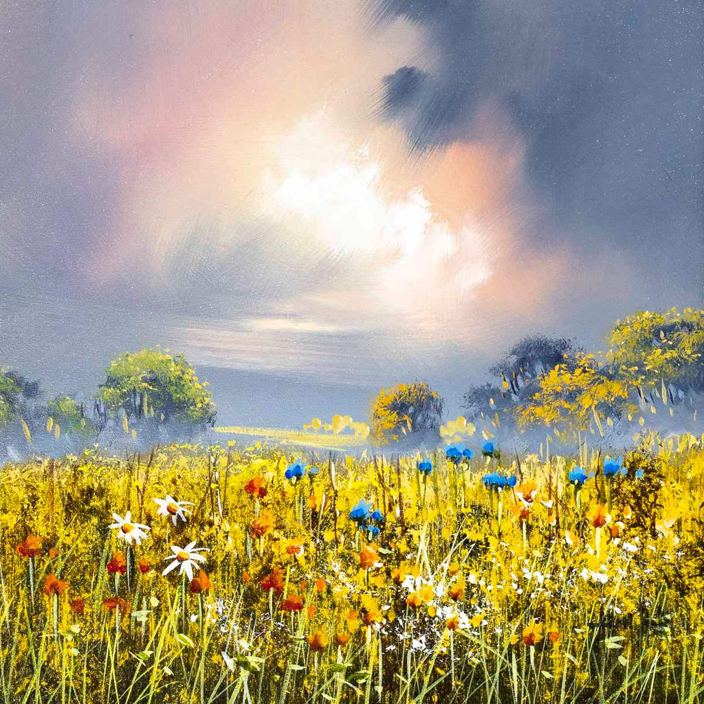 Blooming Wildflower - Original - SOLD by artist Allan Morgan - Wyecliffe Galleries