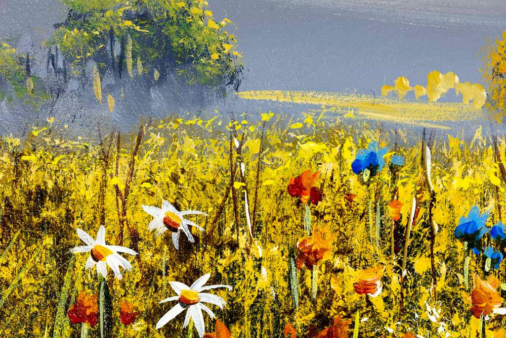 Blooming Wildflower - Original - SOLD by artist Allan Morgan - Wyecliffe Galleries