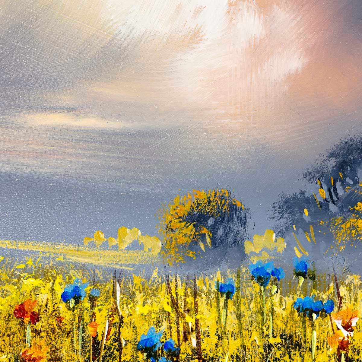 Blooming Wildflower - Original - SOLD by artist Allan Morgan - Wyecliffe Galleries