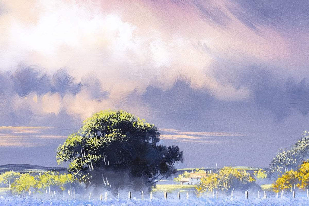 Bluebells in Bloom - Original - SOLD by artist Allan Morgan - Wyecliffe Galleries