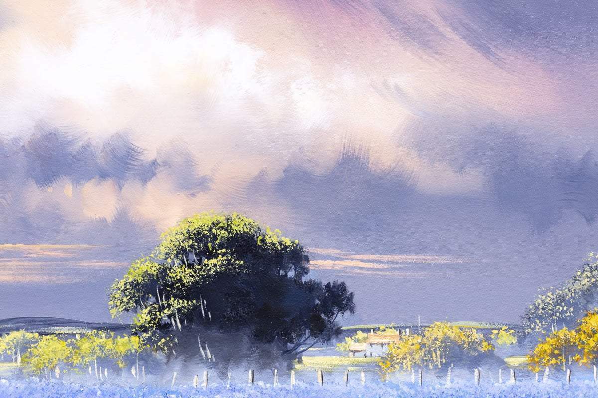 Bluebells in Bloom - Original - SOLD by artist Allan Morgan - Wyecliffe Galleries