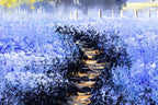 Bluebells in Bloom - Original - SOLD by artist Allan Morgan - Wyecliffe Galleries