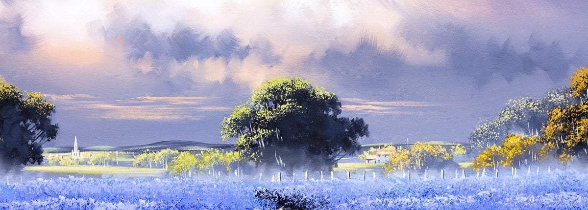 Bluebells in Bloom - Original - SOLD by artist Allan Morgan - Wyecliffe Galleries