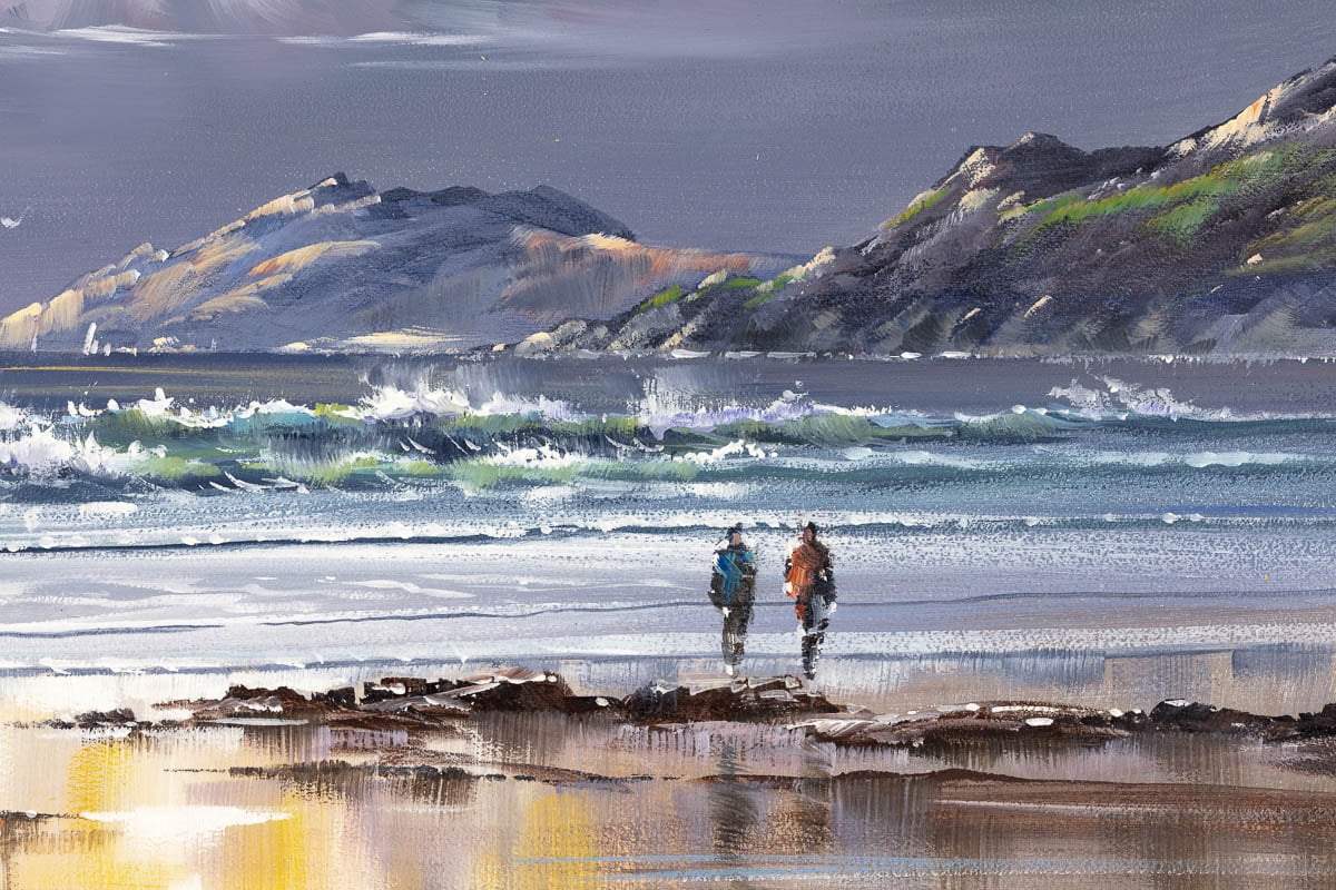 Boats on The Horizon - Original - SOLD by artist Allan Morgan - Wyecliffe Galleries