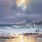 Boats on The Horizon - Original - SOLD by artist Allan Morgan - Wyecliffe Galleries