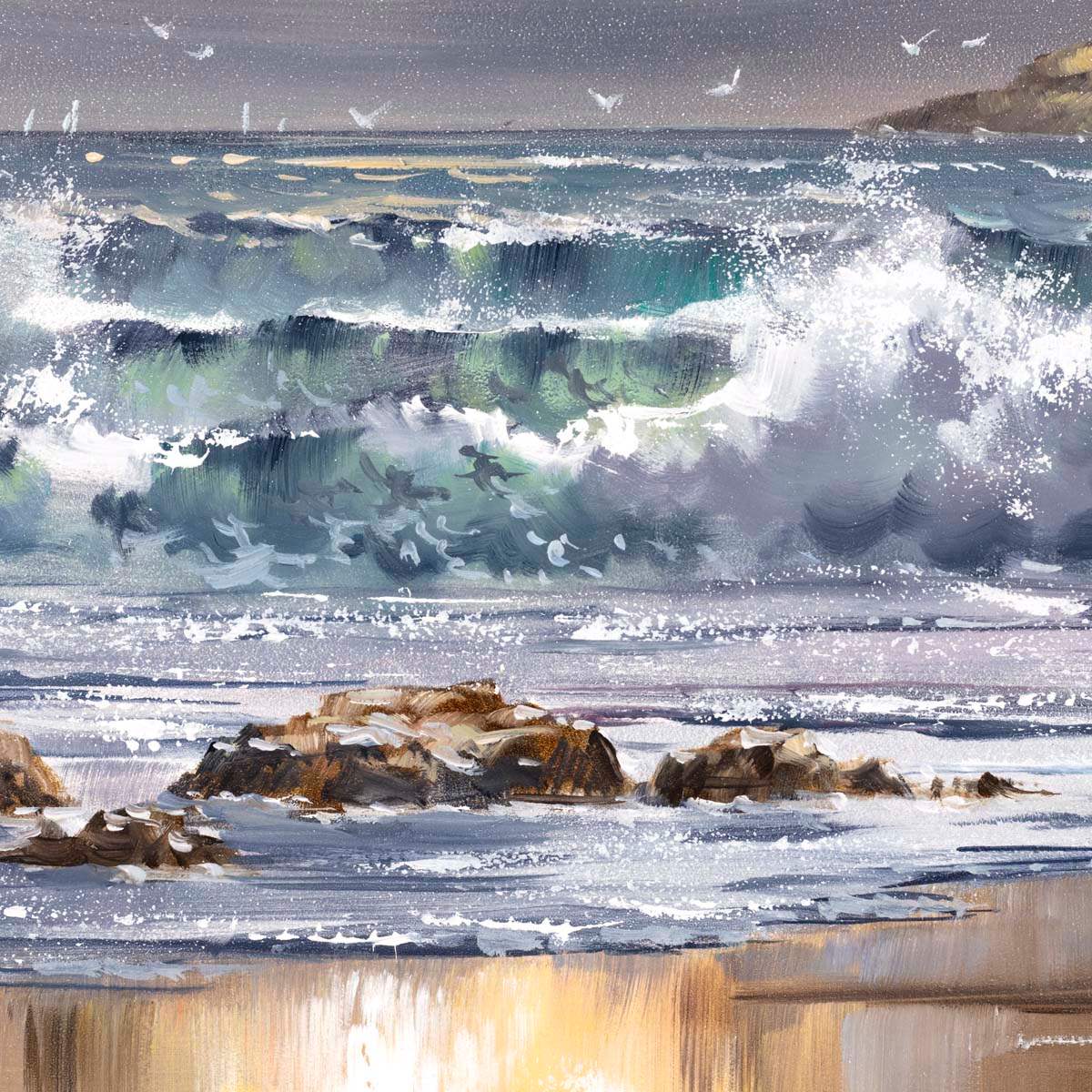 Breaking Light - Original - SOLD by artist Allan Morgan - Wyecliffe Galleries