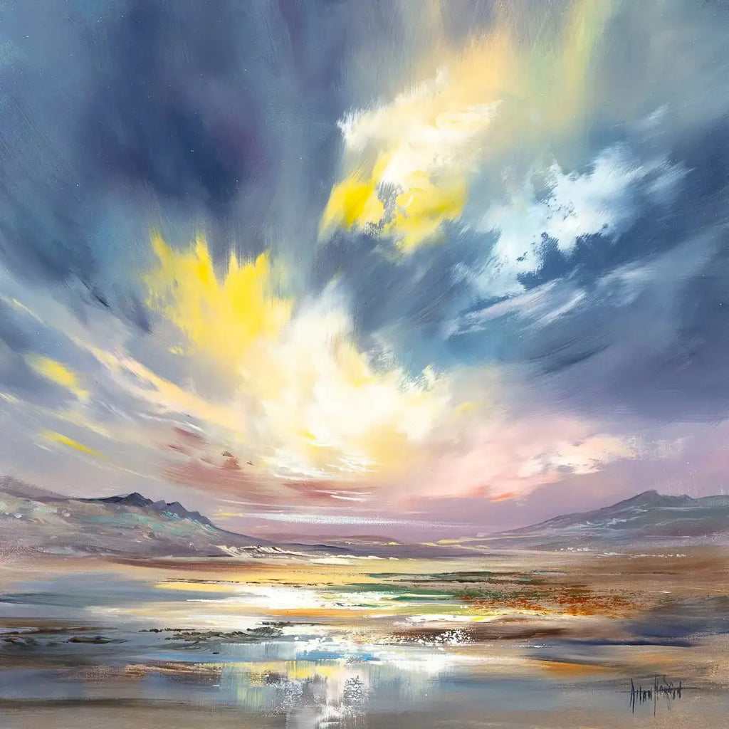 Bursts of Colour - Original SOLD by artist Allan Morgan - Wyecliffe Galleries