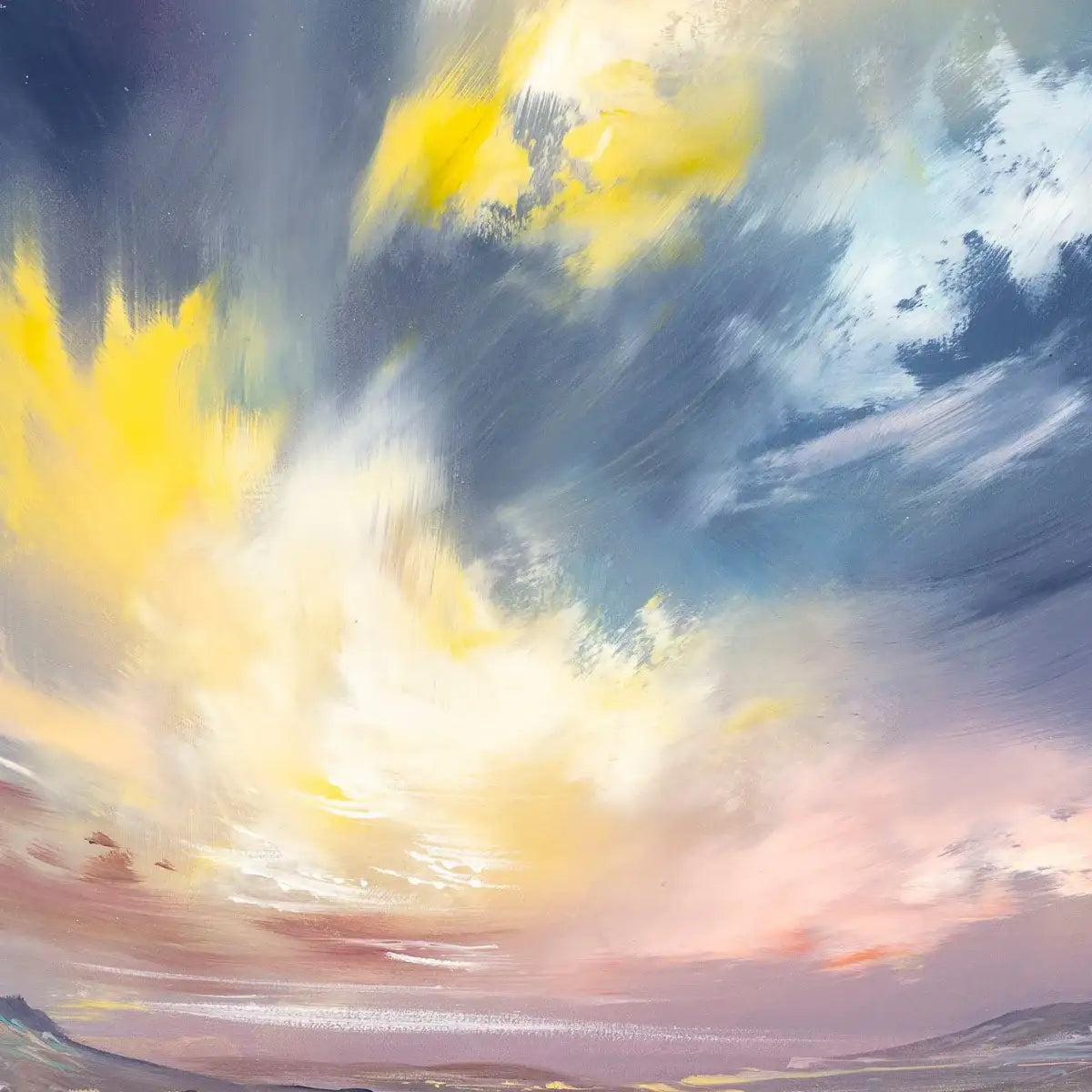 Bursts of Colour - Original SOLD by artist Allan Morgan - Wyecliffe Galleries