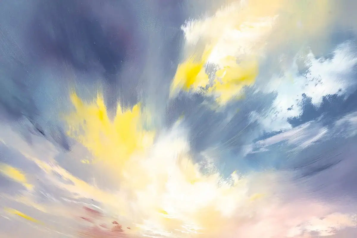 Bursts of Colour - Original SOLD by artist Allan Morgan - Wyecliffe Galleries