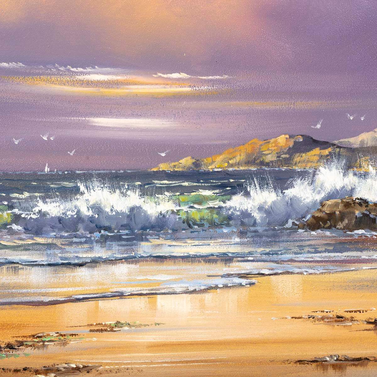 By the Sea - Original - SOLD by artist Allan Morgan - Wyecliffe Galleries