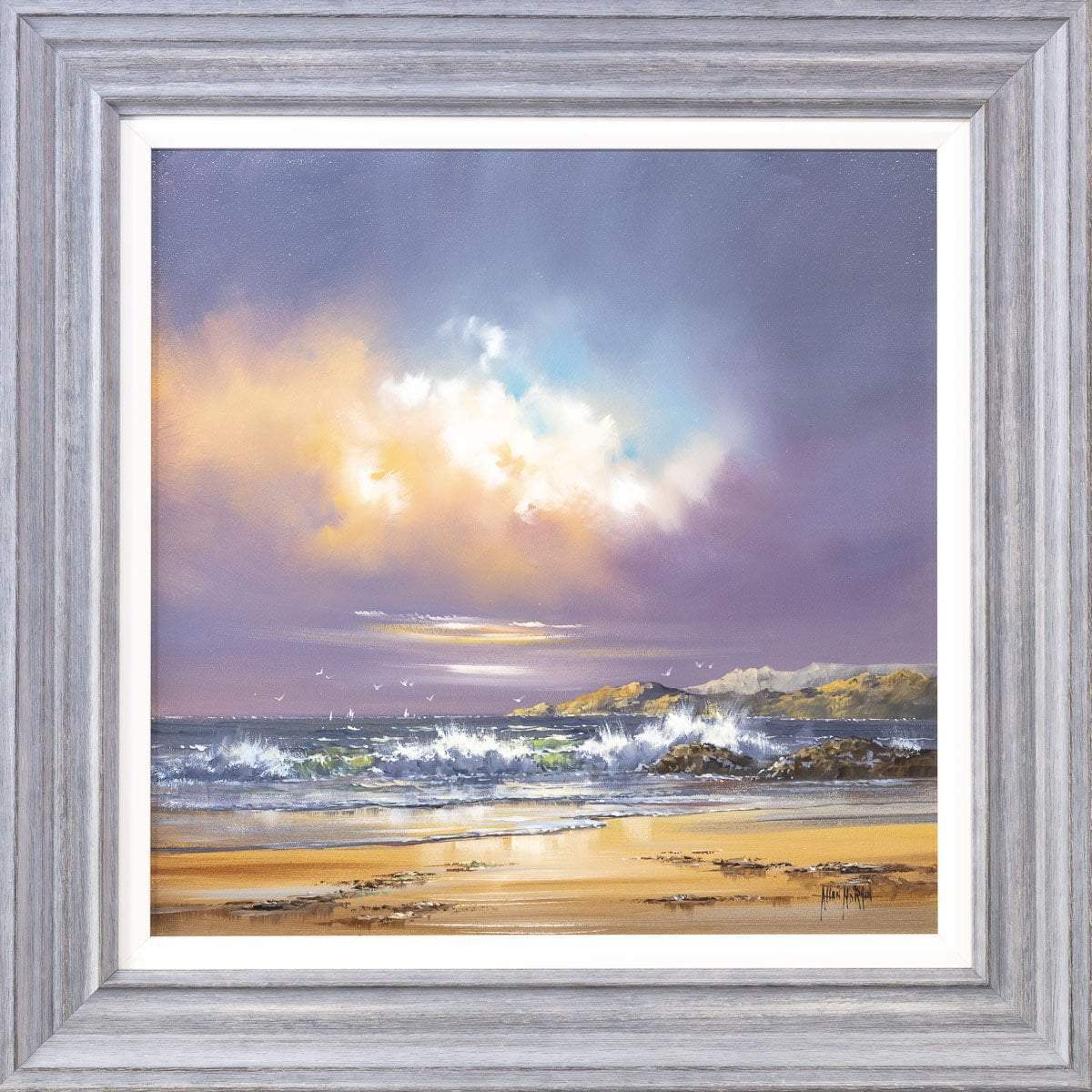 By the Sea - Original - SOLD by artist Allan Morgan - Wyecliffe Galleries