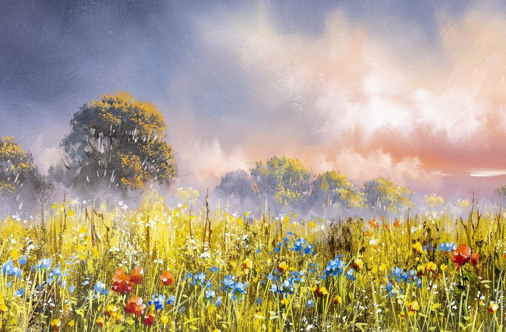 Calming Clouds - Original - SOLD by artist Allan Morgan - Wyecliffe Galleries