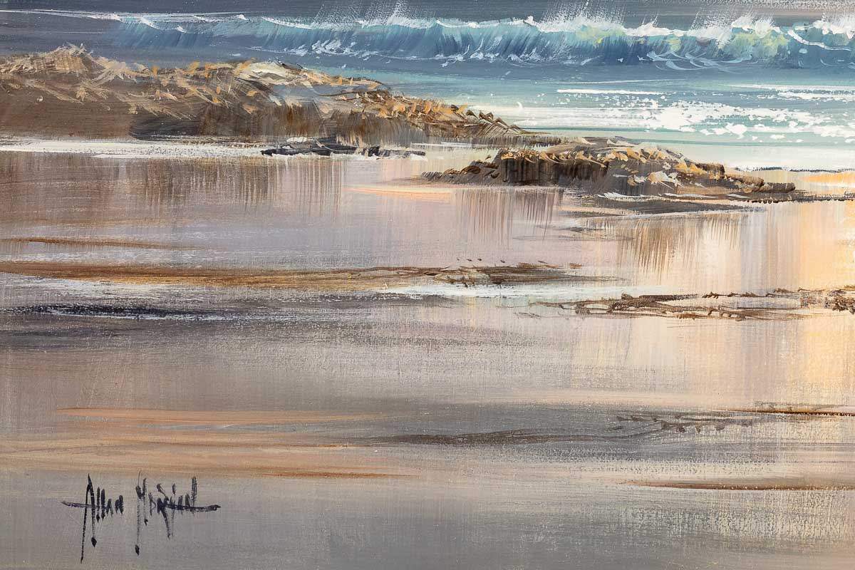 Calming Waves - Original - SOLD by artist Allan Morgan - Wyecliffe Galleries