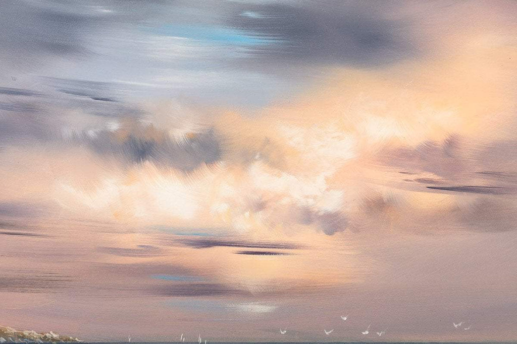 Calming Waves - Original - SOLD by artist Allan Morgan - Wyecliffe Galleries