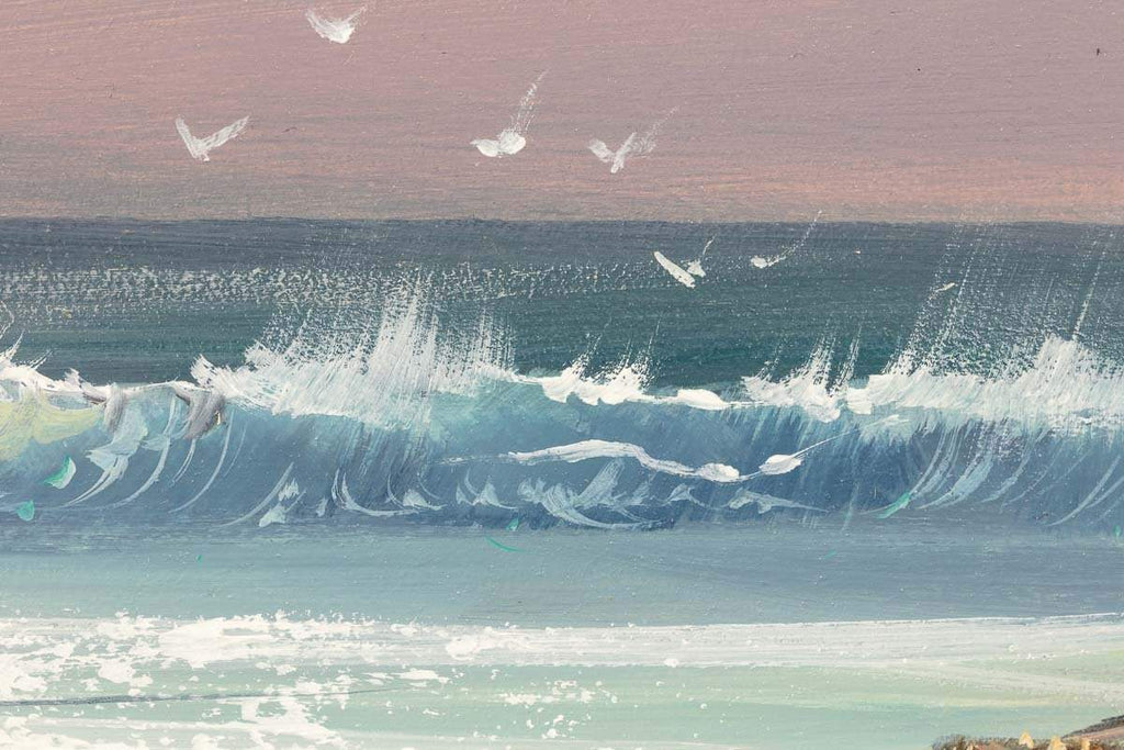 Calming Waves - Original - SOLD by artist Allan Morgan - Wyecliffe Galleries