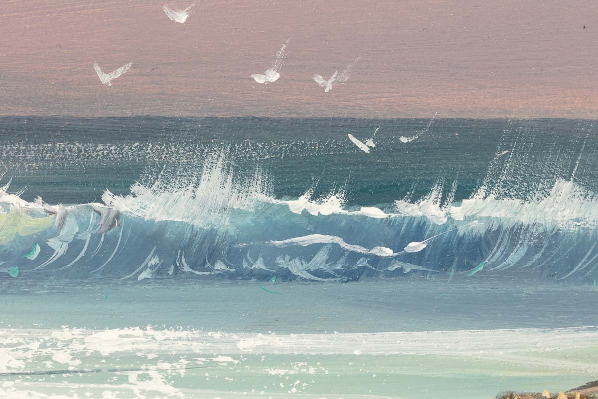 Calming Waves - Original Allan Morgan Framed