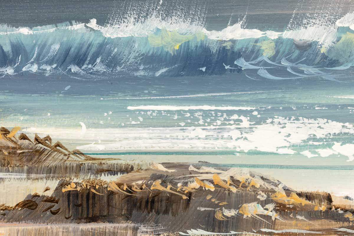 Calming Waves - Original - SOLD by artist Allan Morgan - Wyecliffe Galleries