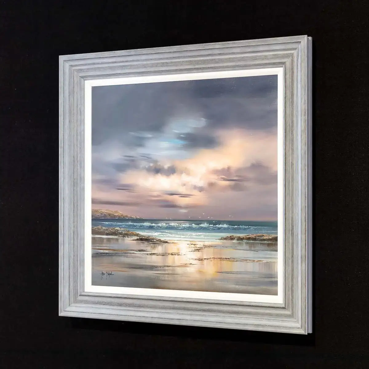 Calming Waves - Original - SOLD by artist Allan Morgan - Wyecliffe Galleries