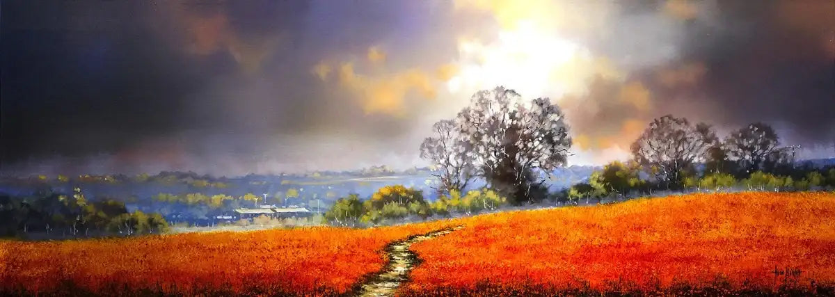 Clearing Clouds - SOLD by artist Allan Morgan - Wyecliffe Galleries