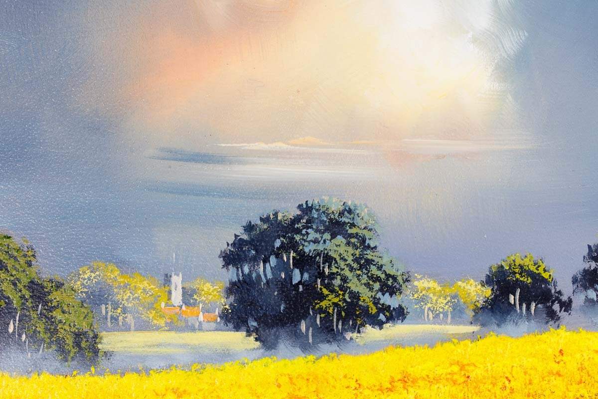 Cloudy Skies - Original - SOLD by artist Allan Morgan - Wyecliffe Galleries